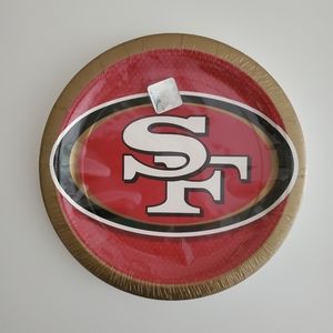 NFL San Francisco 49ers 9-inch Paper Plates | 1 Pkg | 18 Ct./Pkg